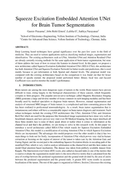 Squeeze Excitation Embedded Attention UNet for Brain Tumor Segmentation