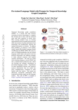 Pre-trained Language Model with Prompts for Temporal Knowledge Graph
  Completion