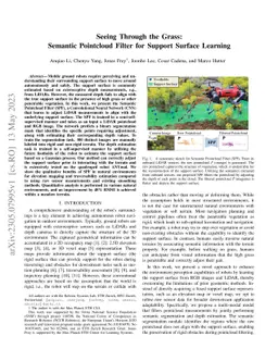 Seeing Through the Grass: Semantic Pointcloud Filter for Support Surface
  Learning
