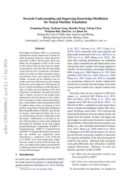 Towards Understanding and Improving Knowledge Distillation for Neural
  Machine Translation