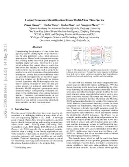 Latent Processes Identification From Multi-View Time Series