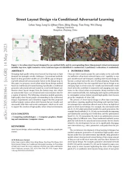 City Street Layout Generation via Conditional Adversarial Learning