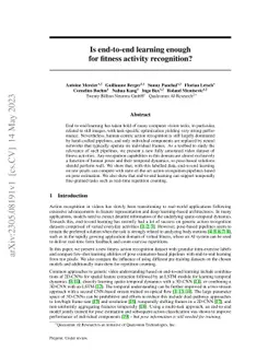 Is end-to-end learning enough for fitness activity recognition?