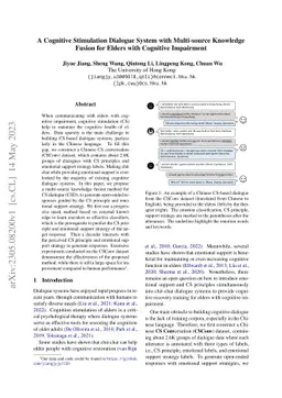 A Cognitive Stimulation Dialogue System with Multi-source Knowledge
  Fusion for Elders with Cognitive Impairment