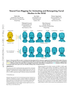 Neural Face Rigging for Animating and Retargeting Facial Meshes in the
  Wild