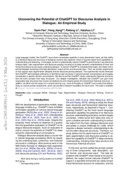 Uncovering the Potential of ChatGPT for Discourse Analysis in Dialogue:
  An Empirical Study