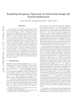 Exploiting Frequency Spectrum of Adversarial Images for General
  Robustness