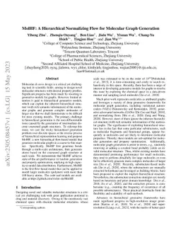 MolHF: A Hierarchical Normalizing Flow for Molecular Graph Generation