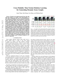 Cross-Modality Time-Variant Relation Learning for Generating Dynamic
  Scene Graphs