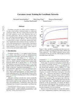Curvature-Aware Training for Coordinate Networks