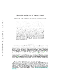 Topological Interpretability for Deep-Learning