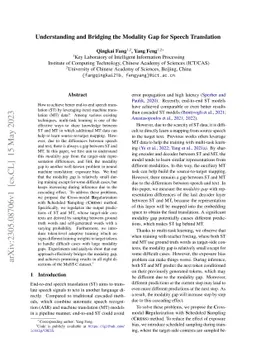 Understanding and Bridging the Modality Gap for Speech Translation