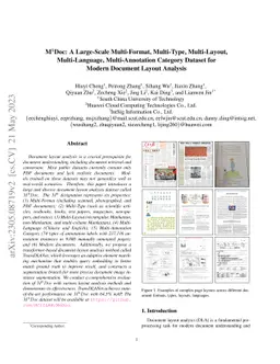 M$^{6}$Doc: A Large-Scale Multi-Format, Multi-Type, Multi-Layout,
  Multi-Language, Multi-Annotation Category Dataset for Modern Document Layout
  Analysis