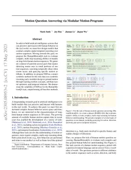 Motion Question Answering via Modular Motion Programs