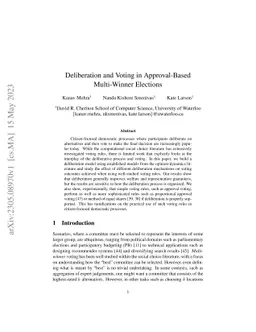 Deliberation and Voting in Approval-Based Multi-Winner Elections