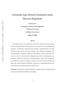 Grenander-type Density Estimation under Myerson Regularity