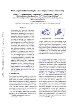Dual-Alignment Pre-training for Cross-lingual Sentence Embedding