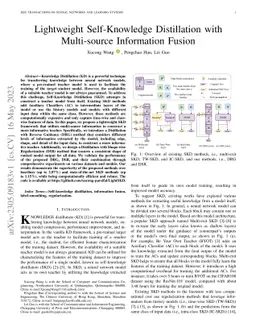 Lightweight Self-Knowledge Distillation with Multi-source Information
  Fusion