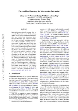 Easy-to-Hard Learning for Information Extraction