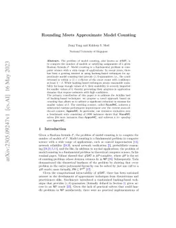Rounding Meets Approximate Model Counting