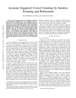 Accurate Gigapixel Crowd Counting by Iterative Zooming and Refinement