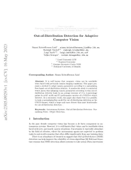 Out-of-Distribution Detection for Adaptive Computer Vision