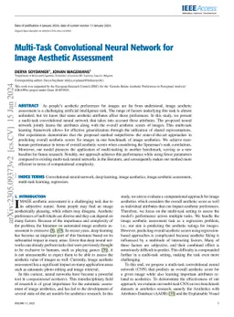 Multi-task convolutional neural network for image aesthetic assessment