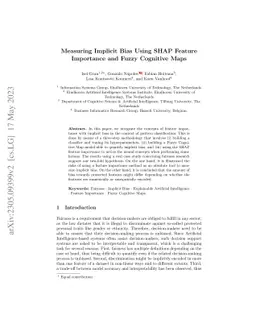 Measuring Implicit Bias Using SHAP Feature Importance and Fuzzy
  Cognitive Maps