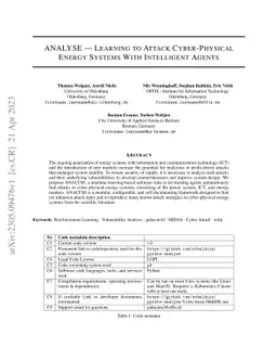 ANALYSE -- Learning to Attack Cyber-Physical Energy Systems With
  Intelligent Agents