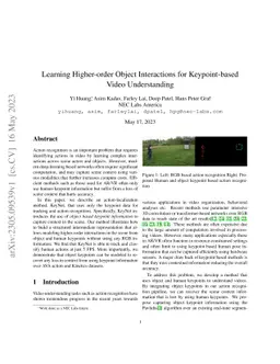 Learning Higher-order Object Interactions for Keypoint-based Video
  Understanding