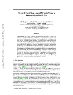 Toward Falsifying Causal Graphs Using a Permutation-Based Test