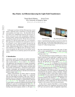 Ray-Patch: An Efficient Querying for Light Field Transformers