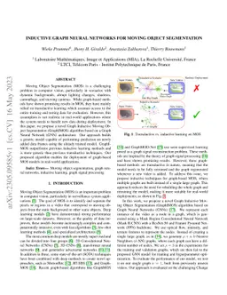 Inductive Graph Neural Networks for Moving Object Segmentation