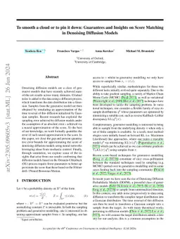 To smooth a cloud or to pin it down: Guarantees and Insights on Score
  Matching in Denoising Diffusion Models