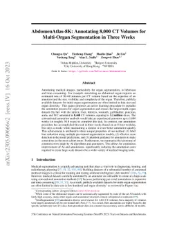 AbdomenAtlas-8K: Annotating 8,000 CT Volumes for Multi-Organ Segmentation in Three Weeks