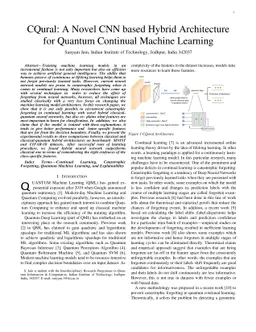 CQural: A Novel CNN based Hybrid Architecture for Quantum Continual
  Machine Learning