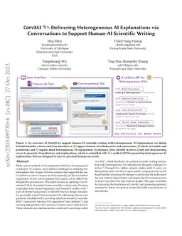 ConvXAI: Delivering Heterogeneous AI Explanations via Conversations to
  Support Human-AI Scientific Writing