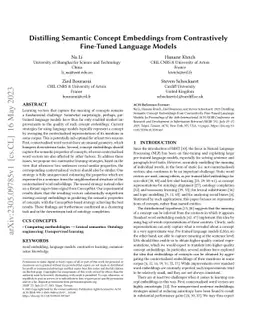 Distilling Semantic Concept Embeddings from Contrastively Fine-Tuned
  Language Models