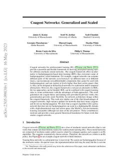 Coagent Networks: Generalized and Scaled