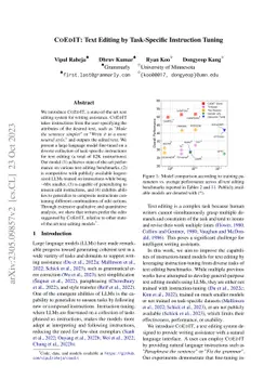 CoEdIT: Text Editing by Task-Specific Instruction Tuning