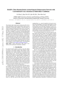 BASEN: Time-Domain Brain-Assisted Speech Enhancement Network with
  Convolutional Cross Attention in Multi-talker Conditions