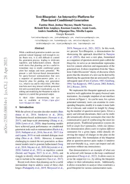 Text-Blueprint: An Interactive Platform for Plan-based Conditional
  Generation