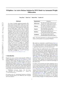 NNSplitter: An Active Defense Solution for DNN Model via Automated
  Weight Obfuscation