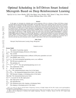 Optimal Scheduling in IoT-Driven Smart Isolated Microgrids Based on Deep
  Reinforcement Learning