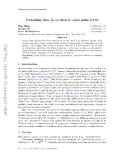 Visualizing chest X-ray dataset biases using GANs