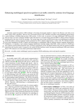 Enhancing multilingual speech recognition in air traffic control by
  sentence-level language identification