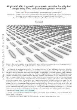 ShipHullGAN: A generic parametric modeller for ship hull design using
  deep convolutional generative model
