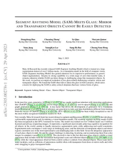 Segment Anything Model (SAM) Meets Glass: Mirror and Transparent Objects
  Cannot Be Easily Detected