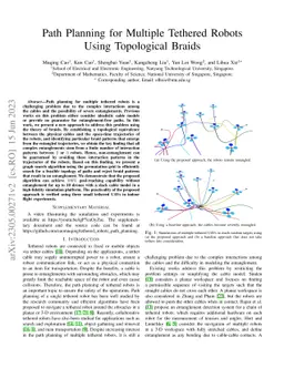 Path Planning for Multiple Tethered Robots Using Topological Braids