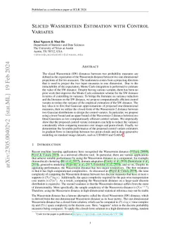 Sliced Wasserstein Estimation with Control Variates